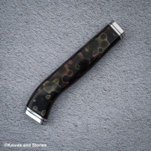 The Copper Mesh Nenox Style WA Handle for Santoku / Bunka / Nakiri