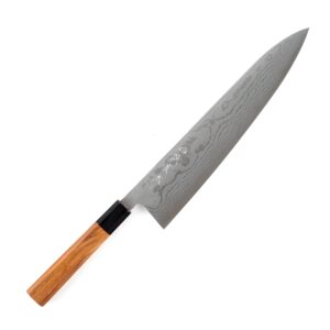 Tanaka VG10 Damascus Gyuto 240mm with K&S Ebony Handle