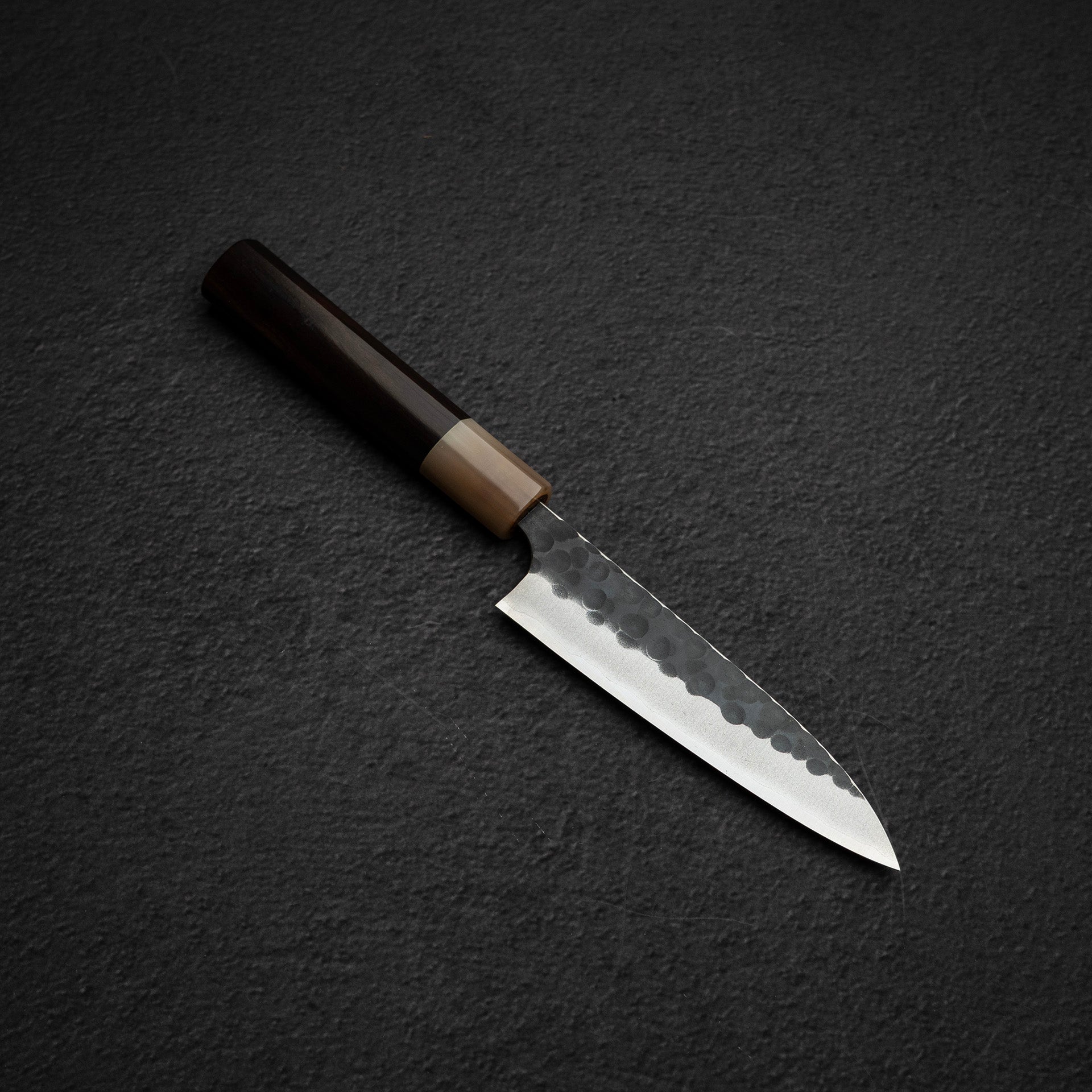Masakage Koishi AS Petty 120mm, Aogami Super Kurouchi Tsuchime K&S Hearted-shaped Ironwood Handle