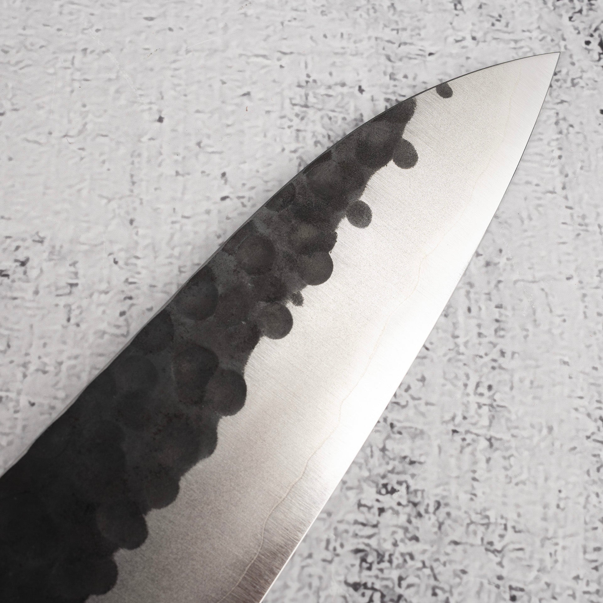 DSC_3888.jpg Masakage Koishi AS Gyuto 210mm Aogami Super Kurouchi Tsuchime K&S Hearted-shaped Ironwood Handle, view 4