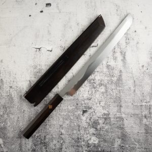 Exotic: Yoshikazu Ikeda Honyaki Mt. Fuji Hamon Sakimaru Takohiki 300mm Hand Sharpened Kasumi Finish
