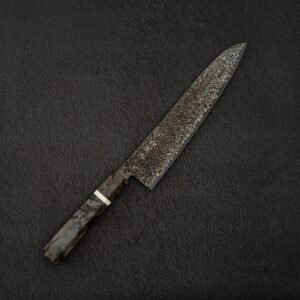 Hatsukokoro Saihyo SG2 Kurozome Black Damascus Gyuto 240mm Birch Handle