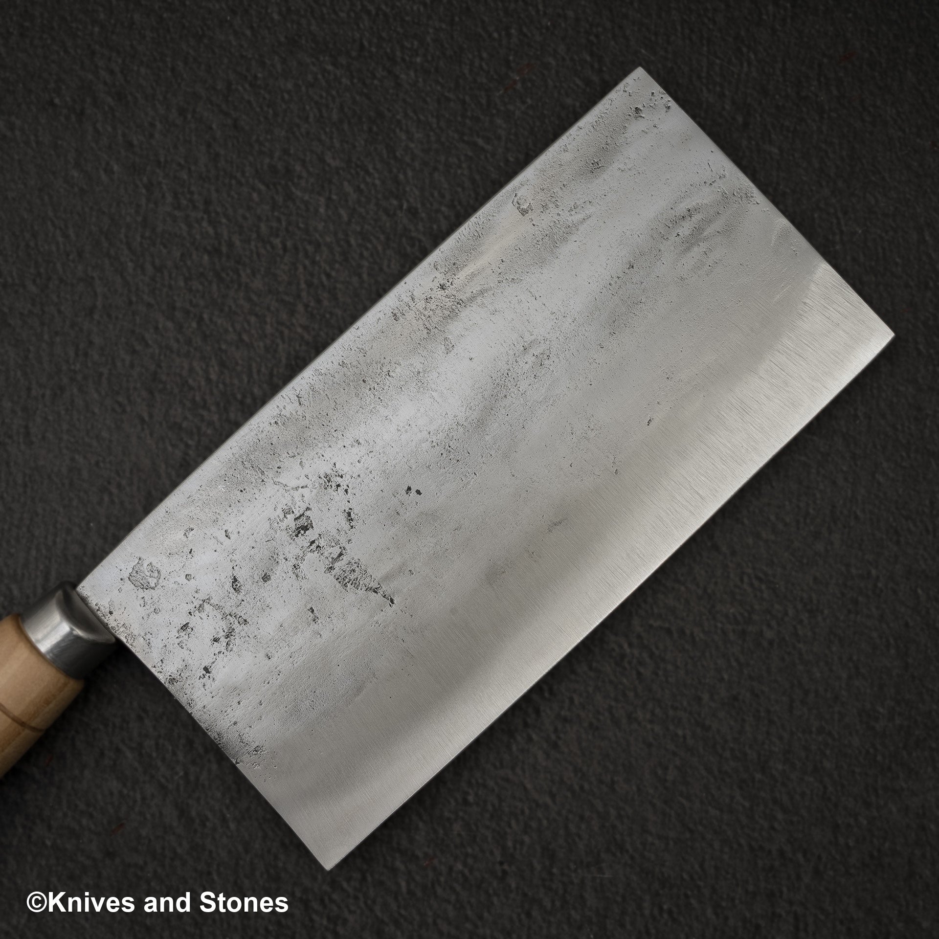 Hatsukokoro_Sentan_White_2_Stainless_Clad_Chinese_Cleaver_195mm-20240907-03.jpg Hatsukokoro Sentan White 2 Stainless Clad Chinese Cleaver 195mm, view 3