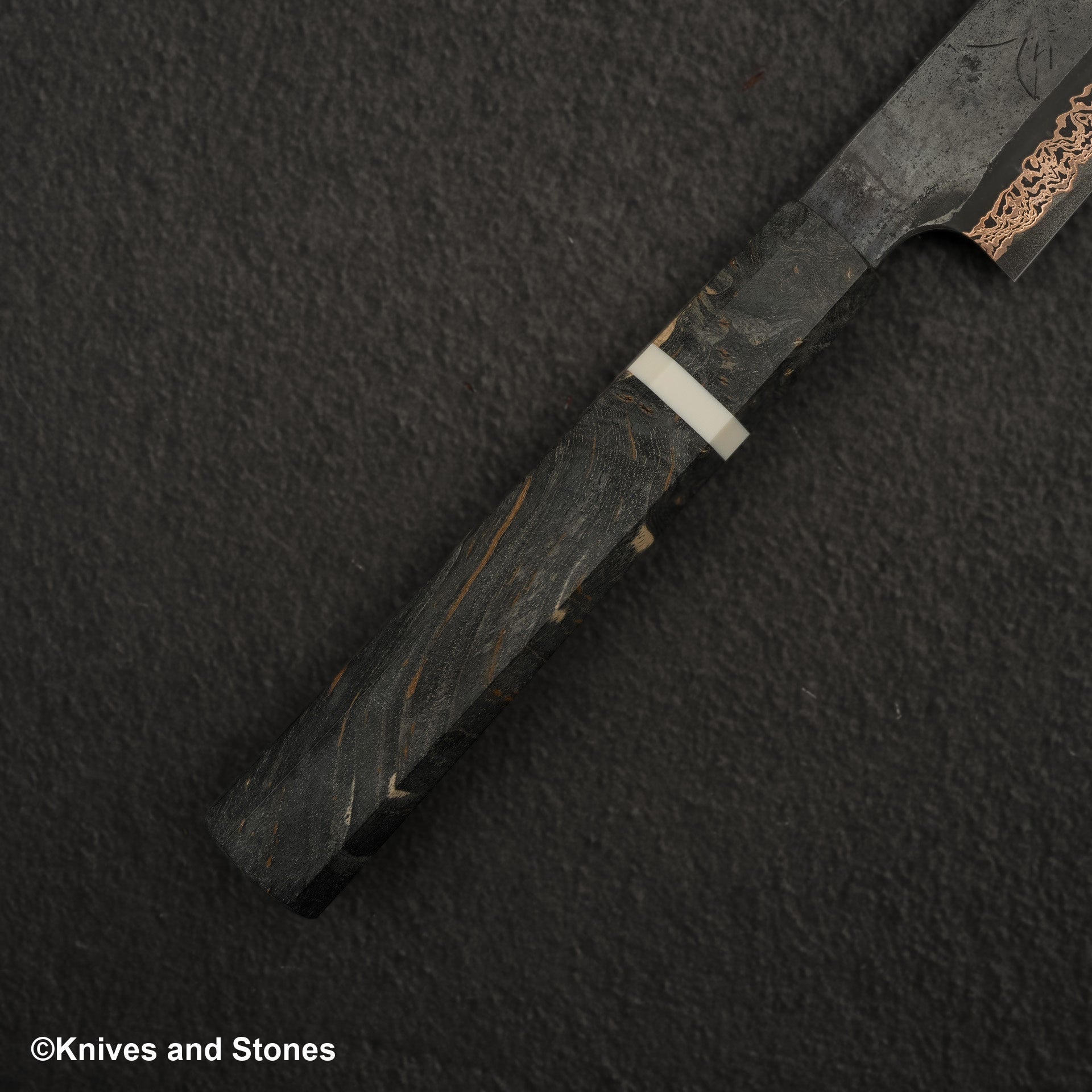 Hatsukokoro x Nigara Yorokobi SLD Copper Damascus Sujihiki 240mm Birch Handle 20240907 02