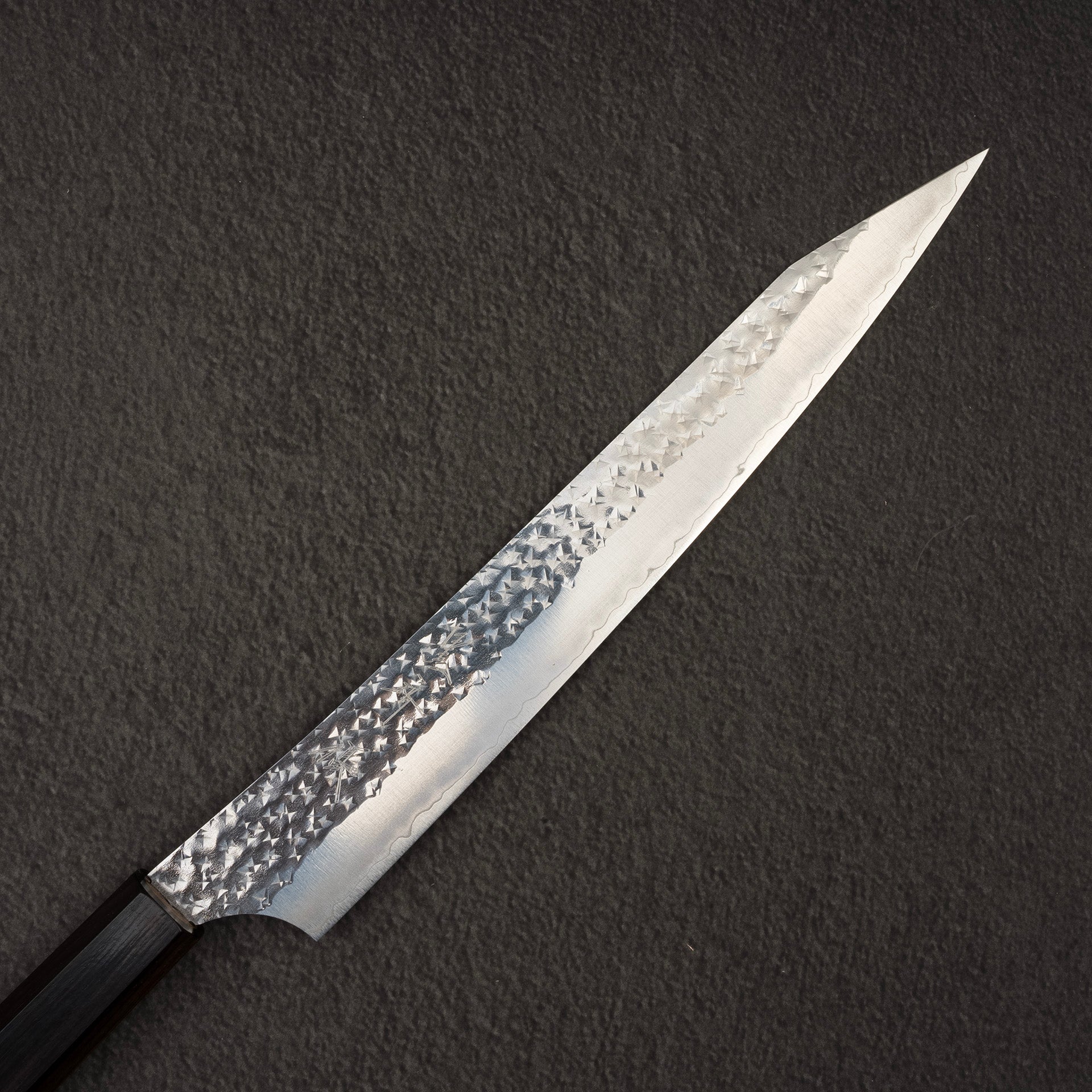 KurosakiSenkoEiSG2K-tipSujihiki240mmEbonyb.jpg Kurosaki Senko Ei SG2 K-tip Sujihiki 240mm Ebony, view 2