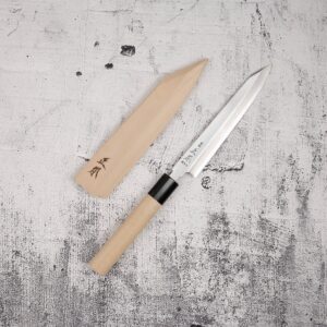 Masamoto White 2 Kiritsuke Yanagiba 165 mm KS4616 with saya