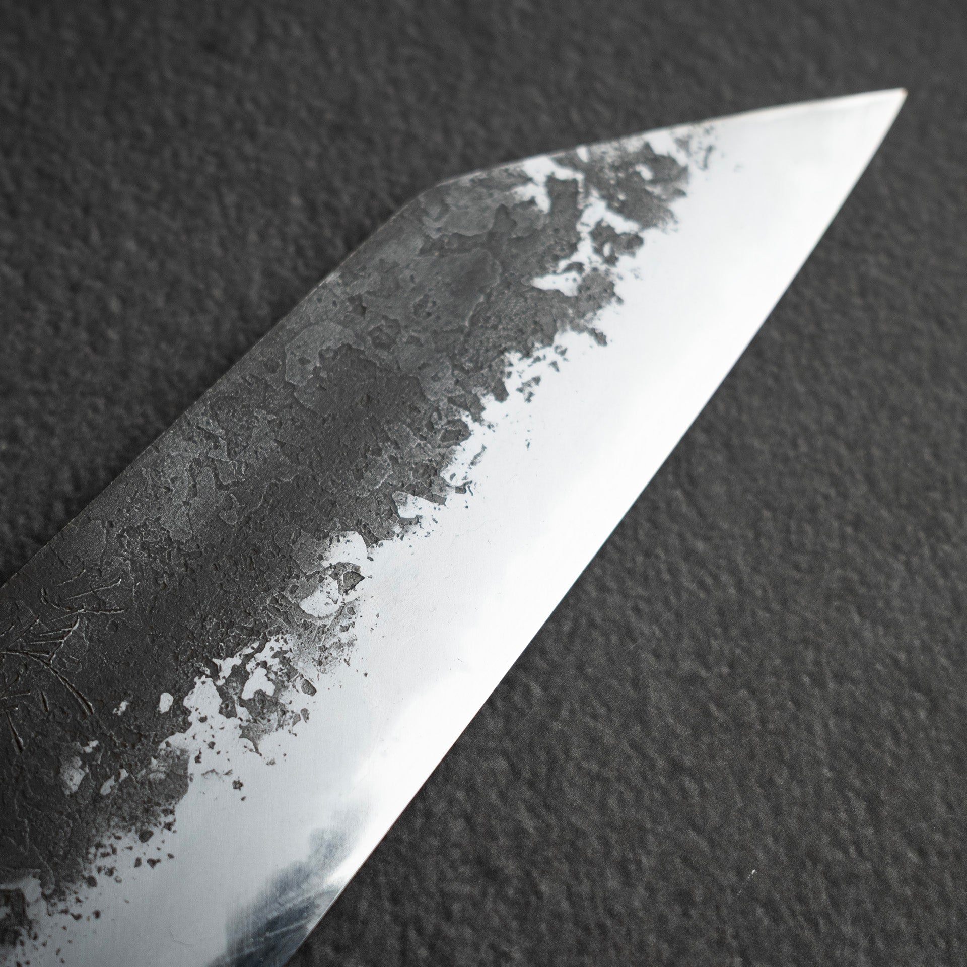 MazakiWhite2KurouchiSantoku180mmc_b54fcc2a-8460-4fb0-b391-c679228a2af8.jpg Mazaki White 2 Kurouchi Santoku 180mm, view 3