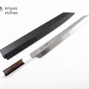 Sakai Takayuki GinRyu (銀龍) - Swedish Steel Honyaki Kiritsuke Yanagiba with Corian Handle