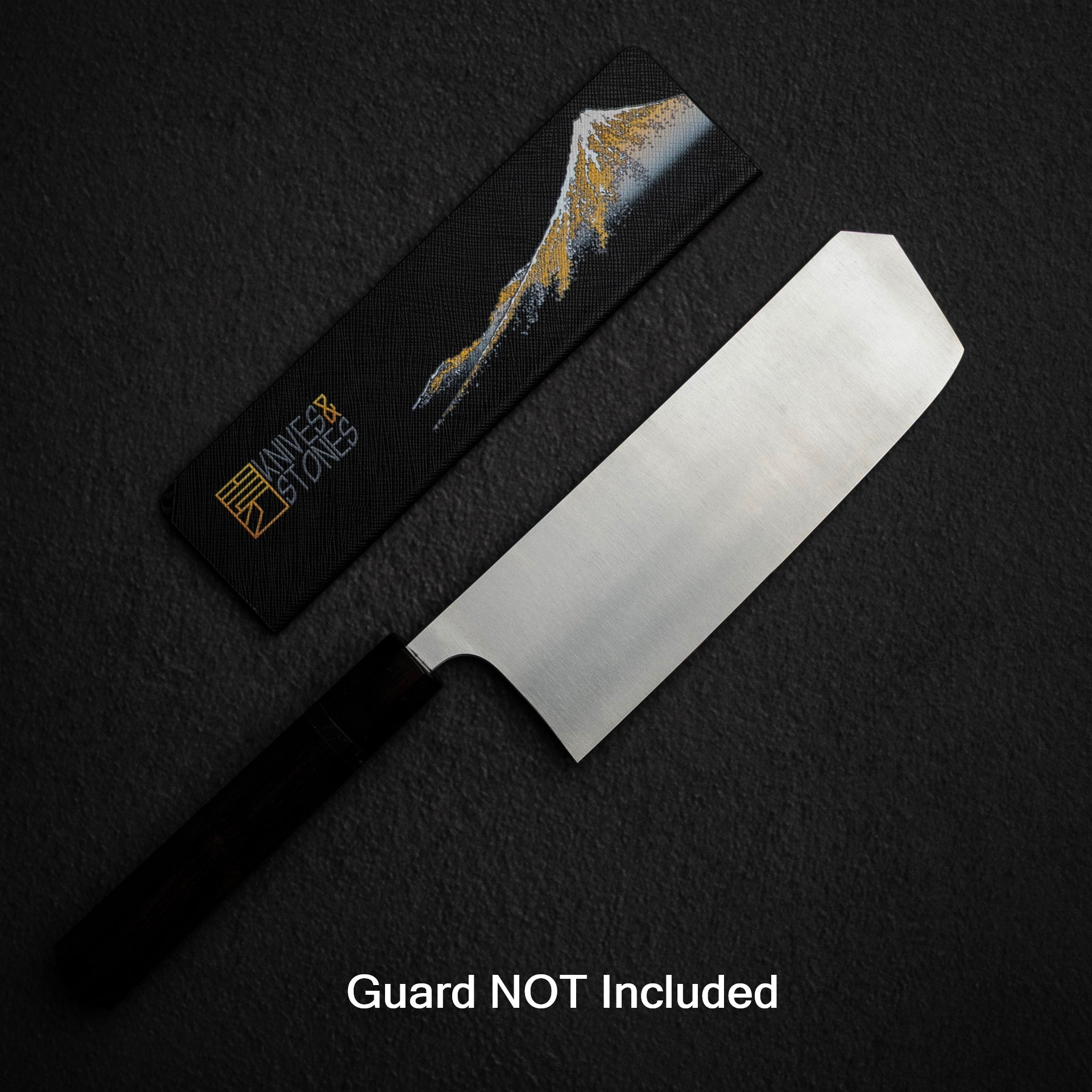ShibataKoutetsuChromaxBossNakiri_EbonyBlackRingHandleb.jpg Shibata Koutetsu Chromax Boss Nakiri 175mm, Ebony Black Ring Handle, view 11