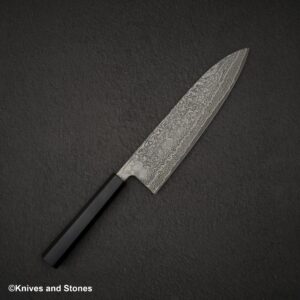 Shiro Kamo Kurokumo SG2 Black Damascus Gyuto 210mm Ebony