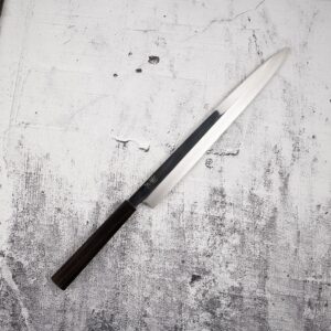 Hatsukokoro FAXR2 Powdered Steel Yanagiba 330mm Mirror Polish Ebony