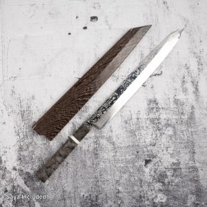 Sukenari SRS-13 Damascus K-tip Yanagiba 300mm Mirror Polish with Saya