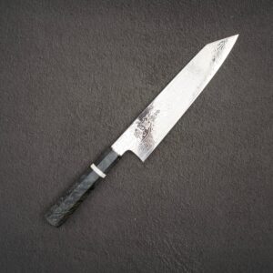 Sukenari ZDP-189 Damascus Kiritsuke (K-tip) Gyuto 240mm Birch Burl Handle