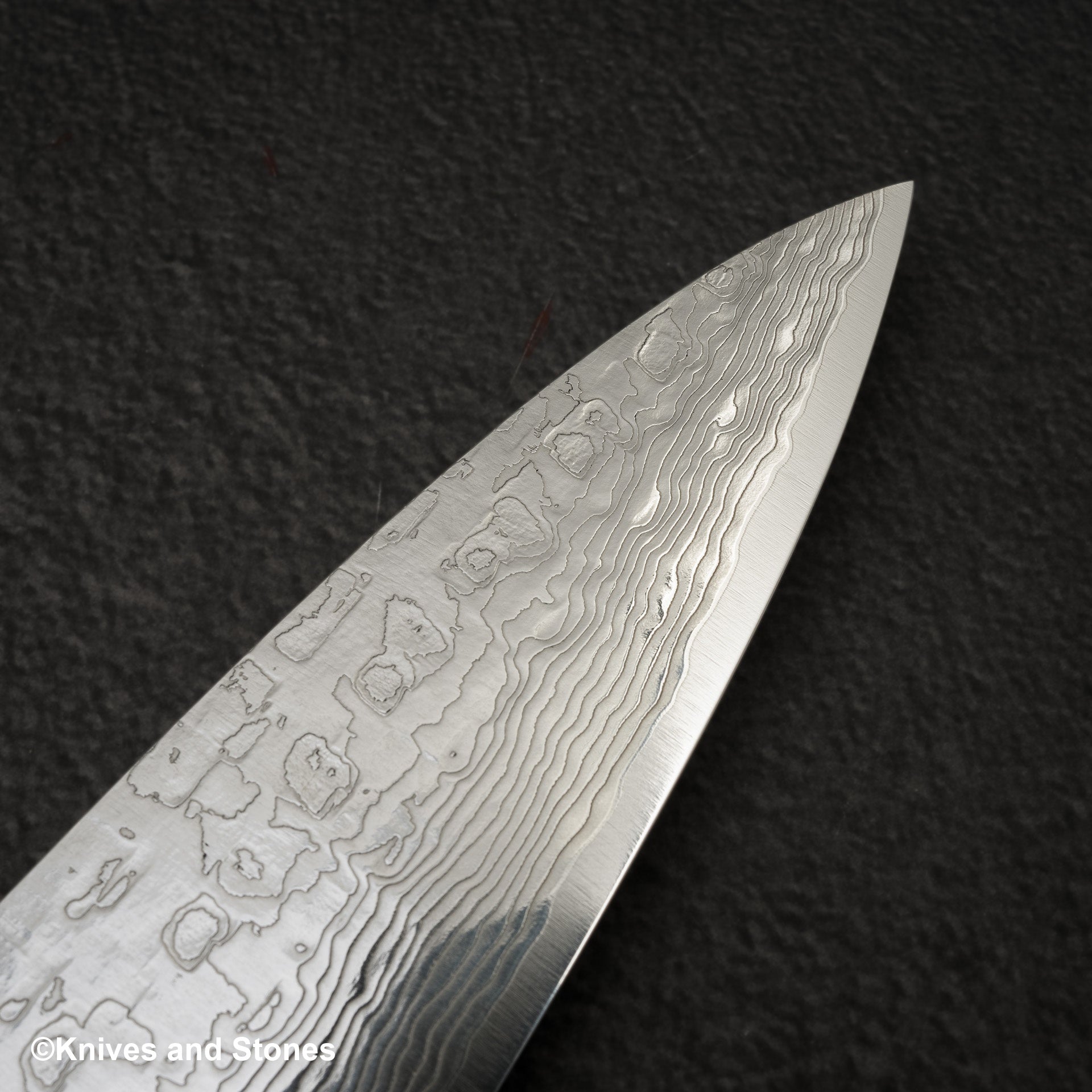 Takeshi Saji SG2 Diamond Damascus Gyuto 240mm Nomura Style Turquoise Handle 20240907 04
