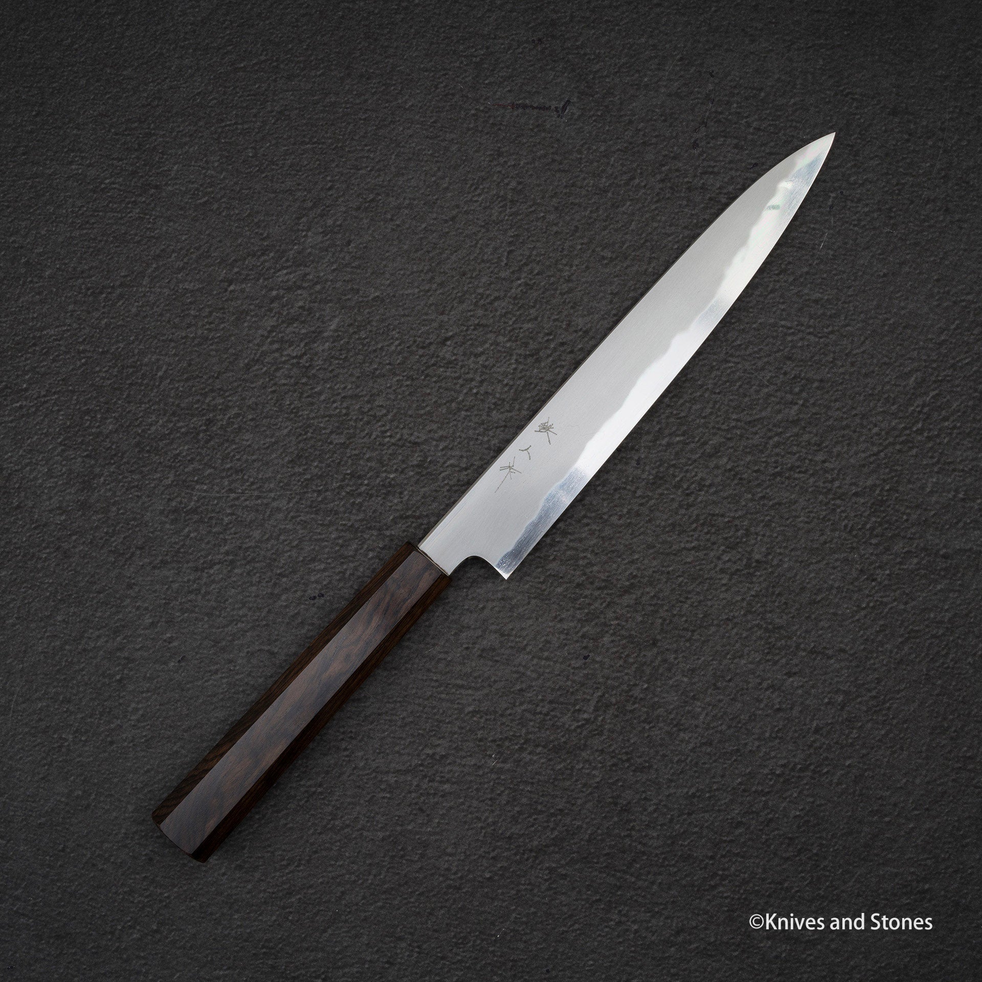 Tetsujin Blue 2 Kasumi Sujihiki 210mm Ebony Handle