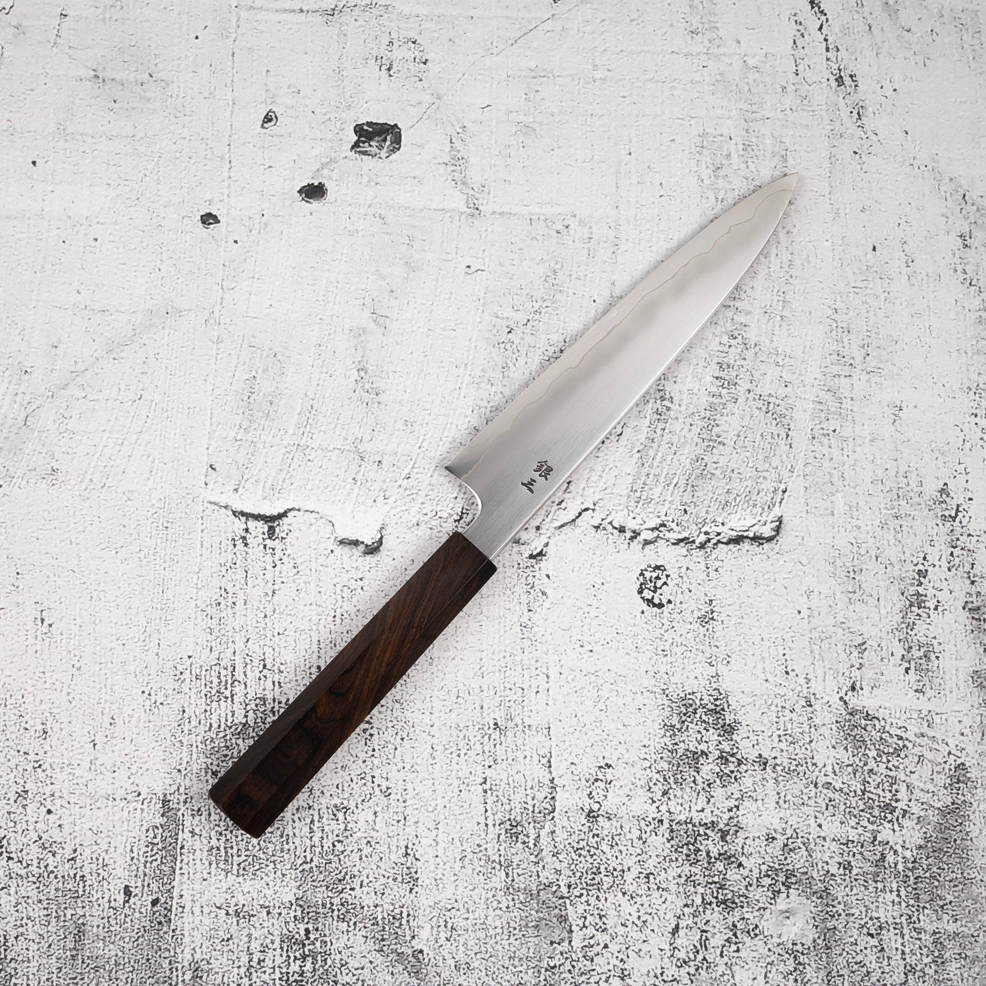 TetsujinGinsanUkibaPetty165mmEbonyHandlee_6a80b41a-3649-4354-ae36-a0b19b26a727.jpg Tetsujin Ginsan Ukiba Petty 165mm Ebony Handle, view 5