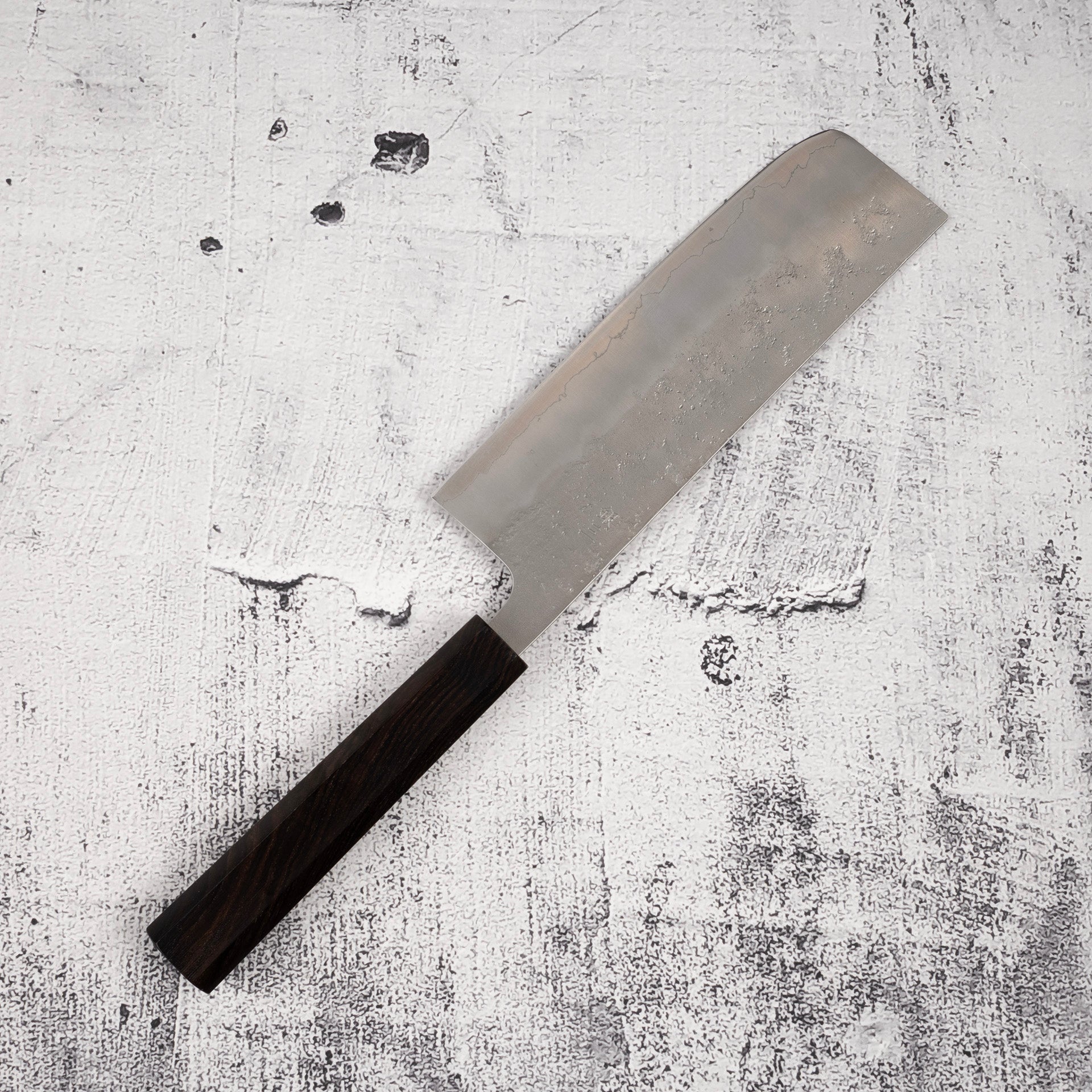 TsunehisaGinsanNashijiNakiri165mmEbonyHandlee_81908f60-7295-4048-a22c-15df6908139d.jpg Tsunehisa Ginsan Nashiji Nakiri 165mm Ebony Handle, view 5