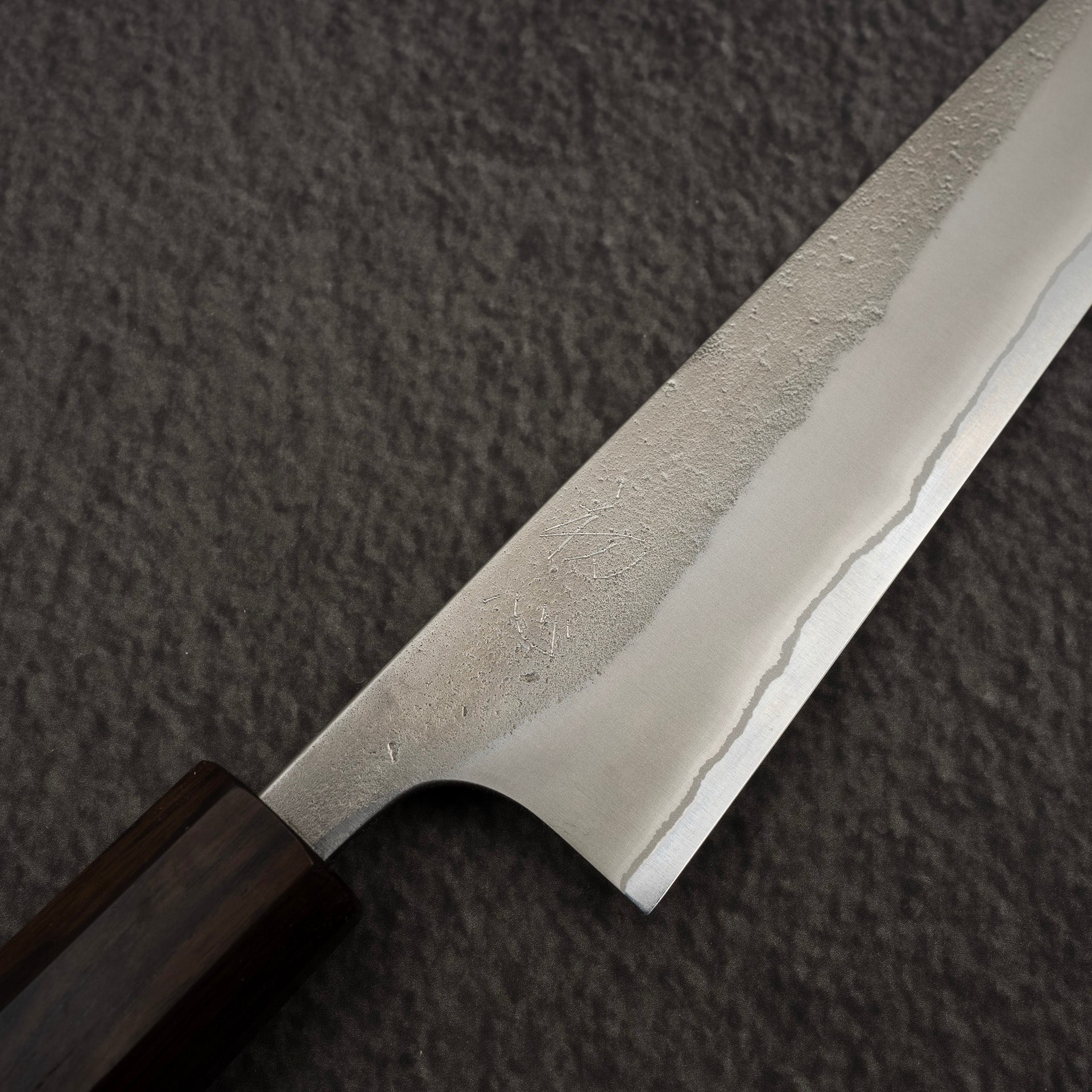 YoshikaneWhite2NashijiPetty150mmc.jpg Yoshikane White 2 Nashiji Petty 150mm, view 3