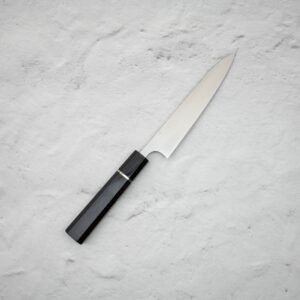 Yoshimi Kato SG2 Mirror Damascus Petty 150mm Ebony Handle