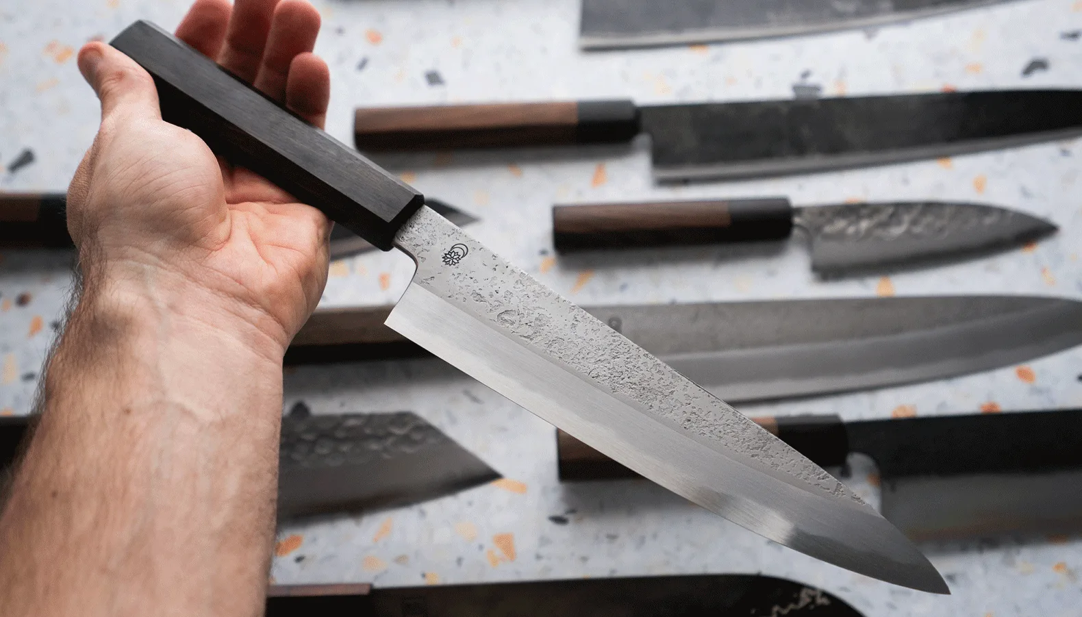 Double-bevel Japanese gyuto